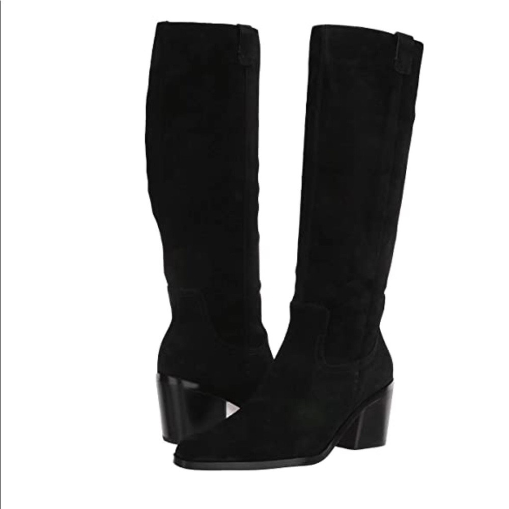 27 Edit Bellamy Tall Suede Black Boots